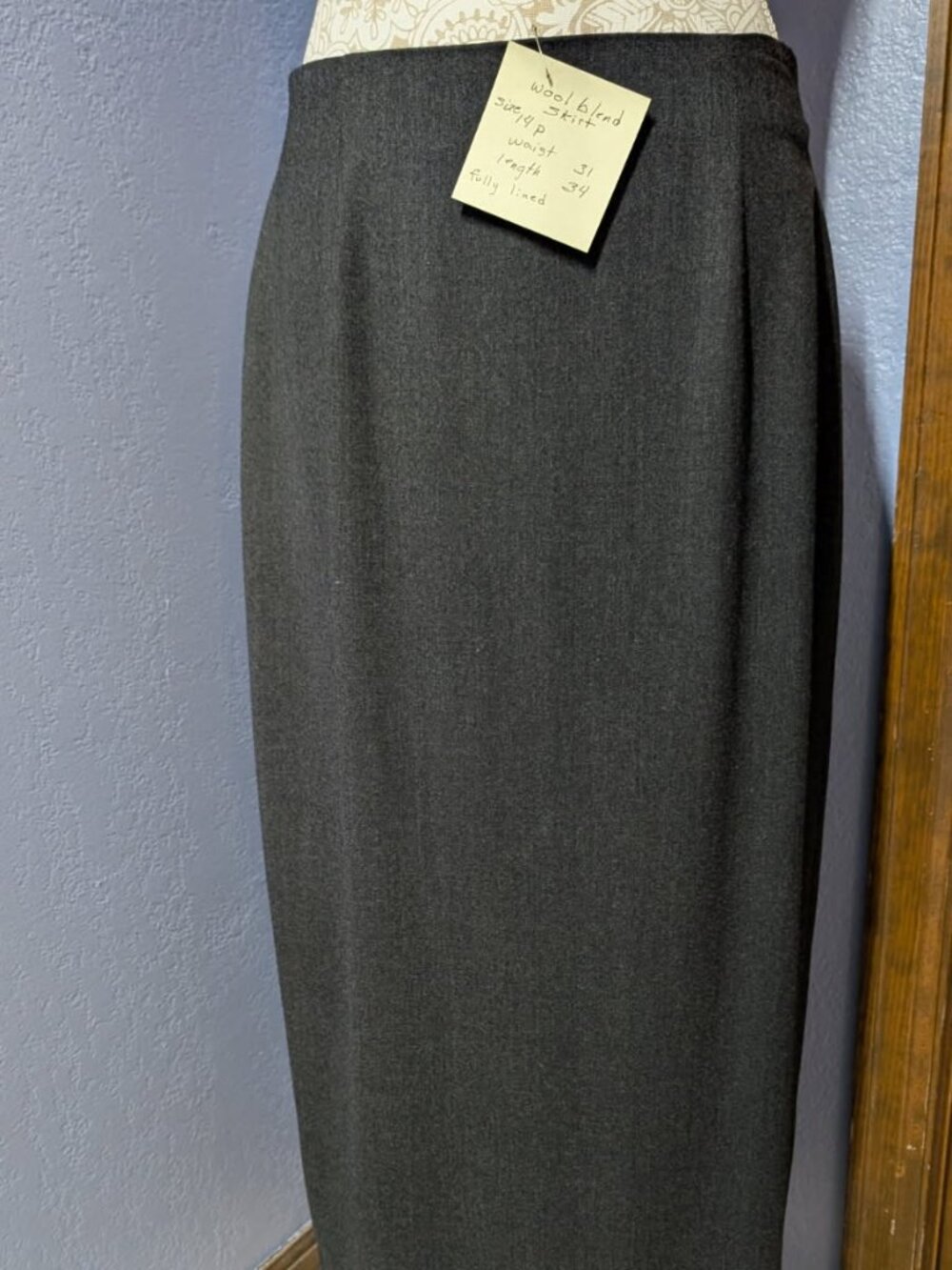 Women's Valerie Stevens Grey Maxi Skirt